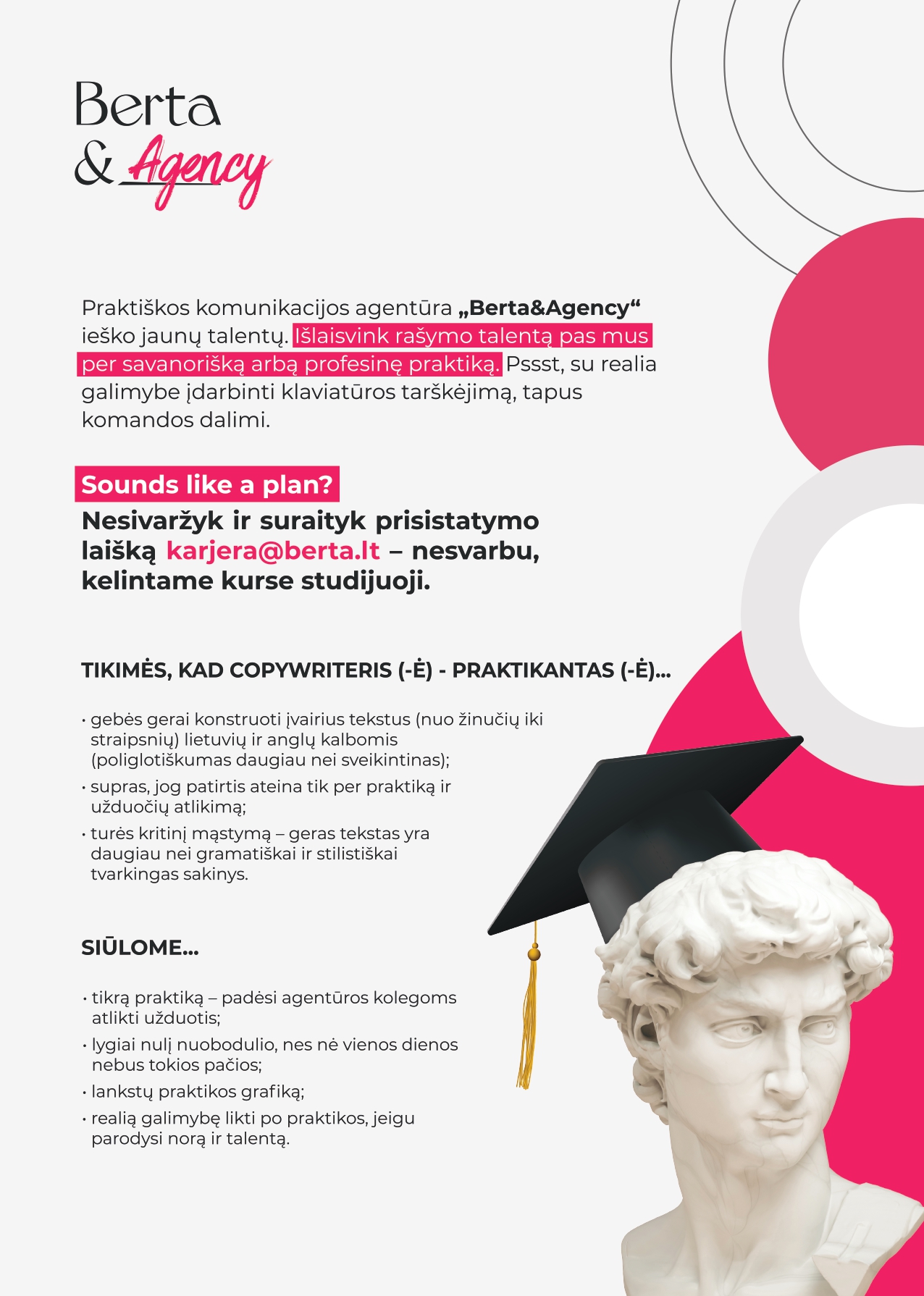20230119 Praktikanto skelbimas A4 page 0001