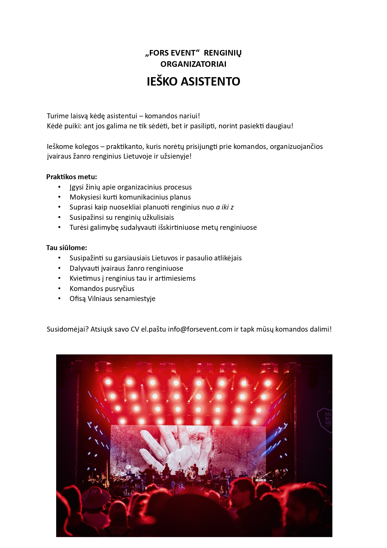 Fors Event praktika 2025