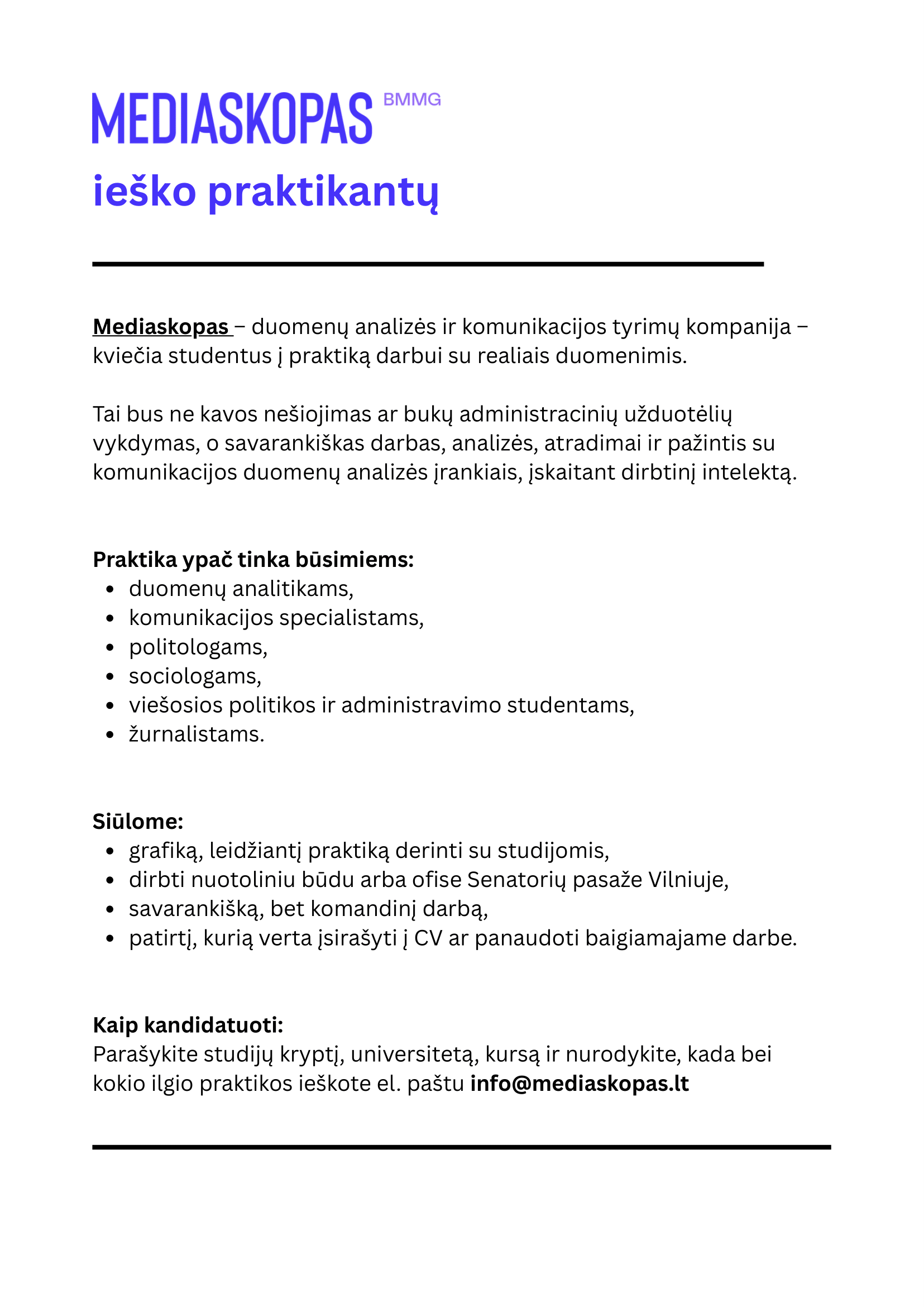 Mediaskopas praktikos skelbimas 2 1