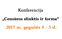 mini konferencija cenzūros slinktis ir forma 0504