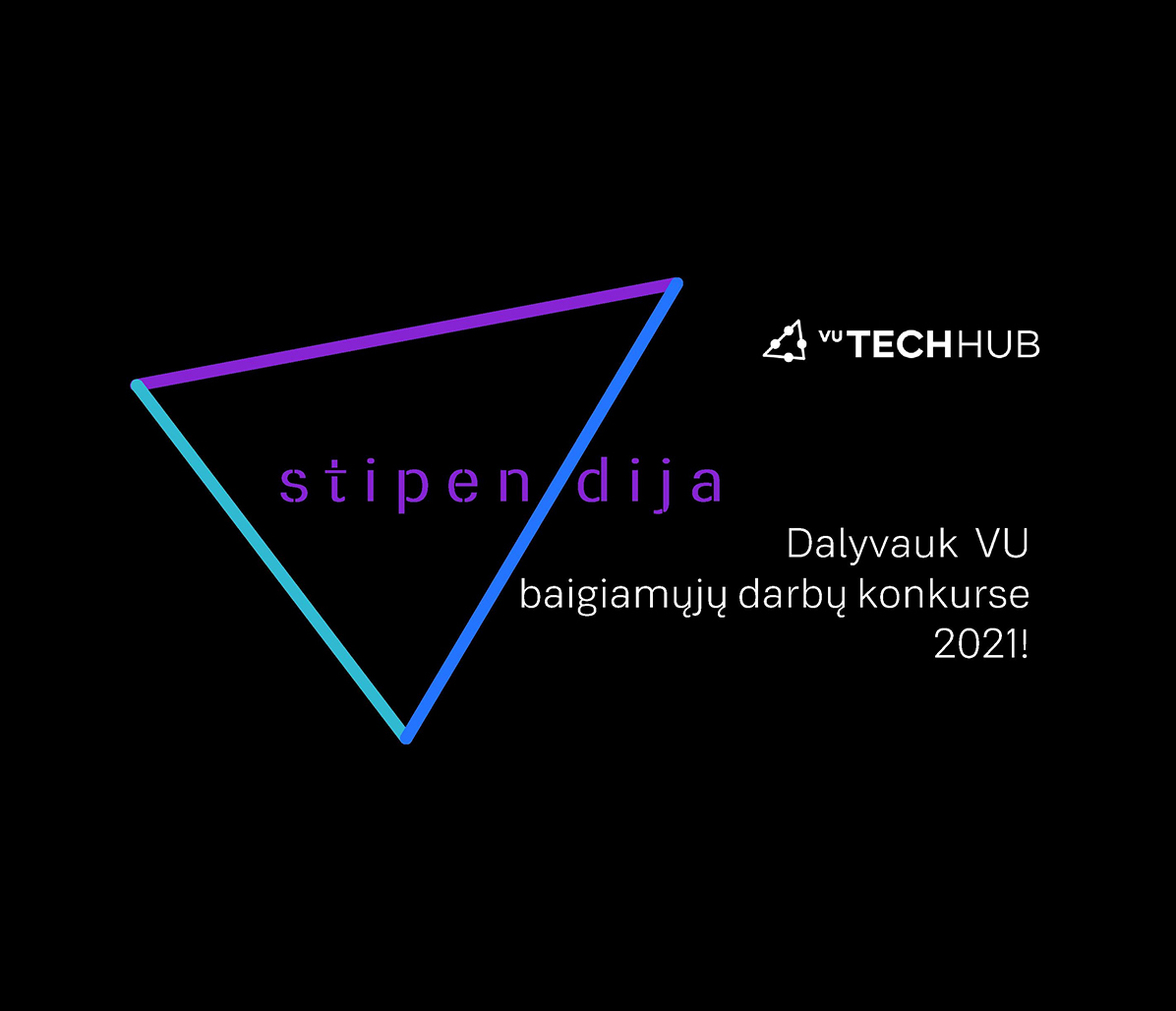 VUTechHub stipendija 2021 pav