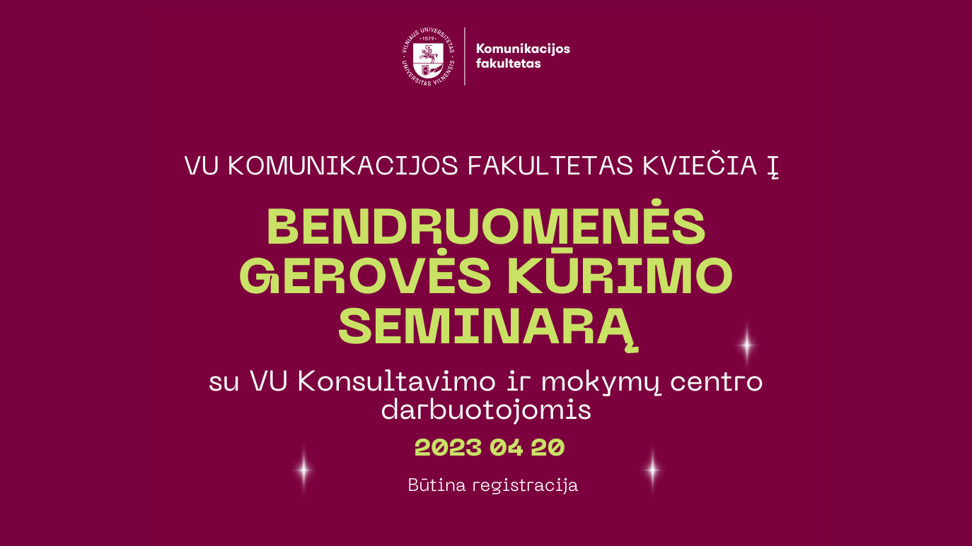 Bendruomenes geroves kurimo seminaras 2